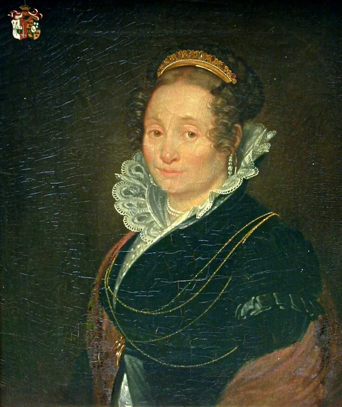 Agatha Wilhelmina Sybrandsdochter van Voss (ca. 1784 tot 1861), geschilderd portret.