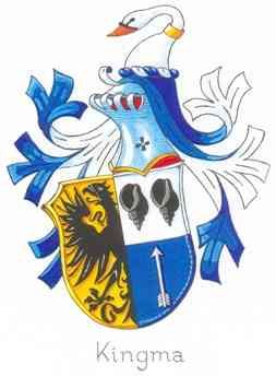 Kingma coat of arms in colour