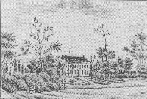 Kingma State in 1860; detail van litho door A. Martin.