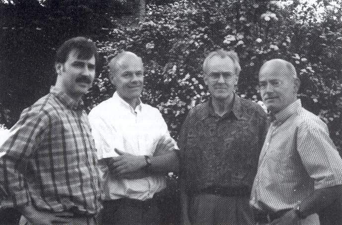 Van links naar rechts: Jeroen, Wieb, Kees en Joost.