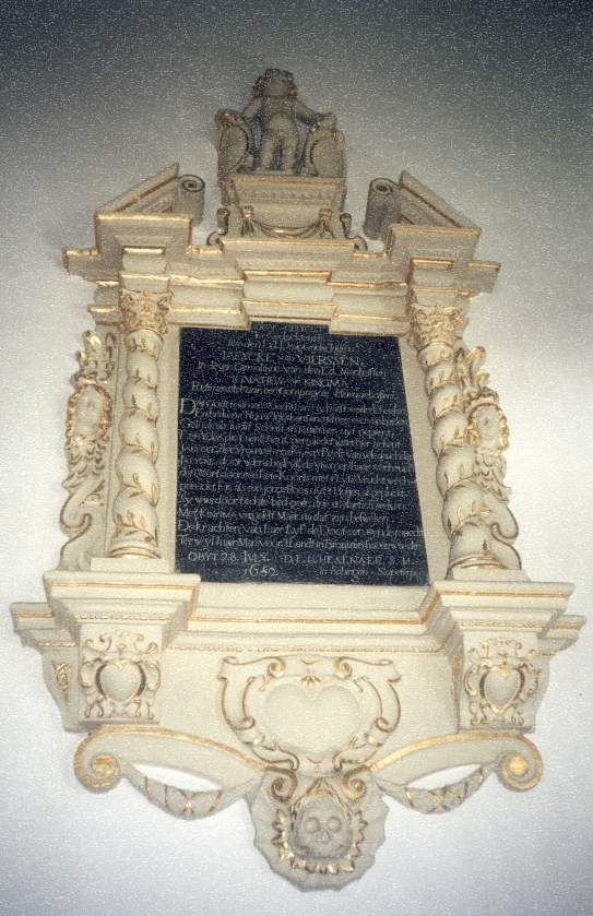 Grafschrift van Inte Jelles (Ignatius) in de Reginakerk te Zweins