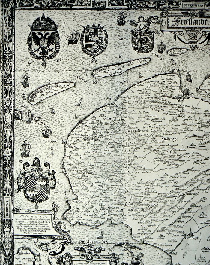 Kaart van Friesland