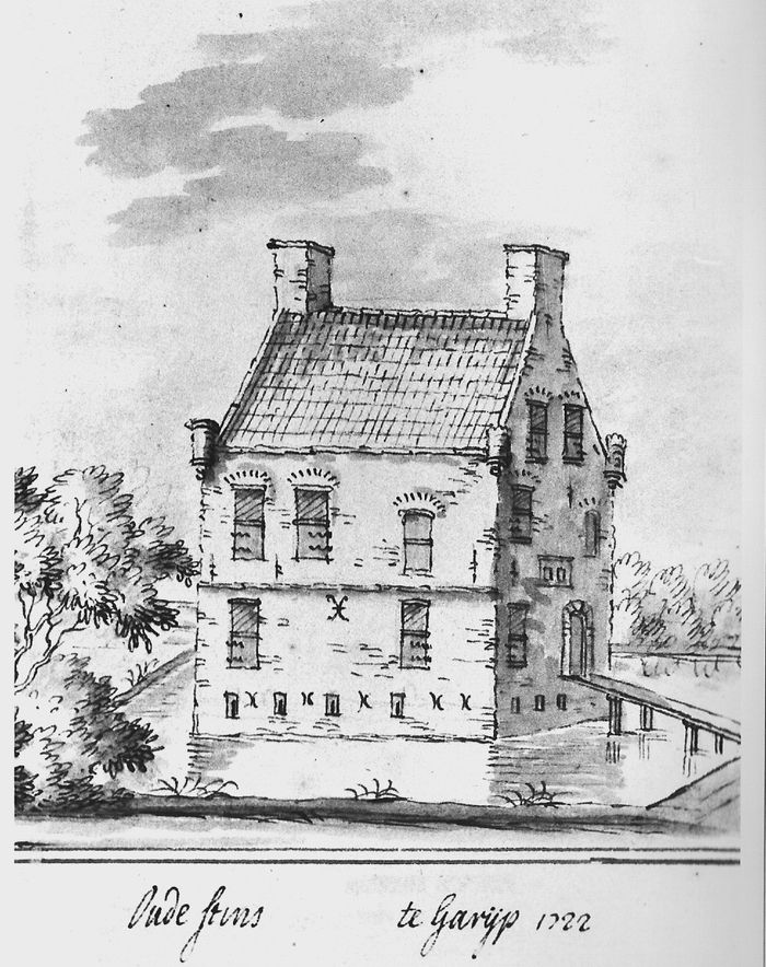 Torenstins in Garyp (tekening J. Stellingwerf, 1722)
