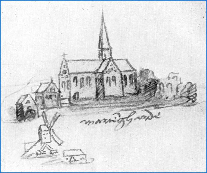 Klooster Mariëngaarde bij Hallum, gesticht in 1163
