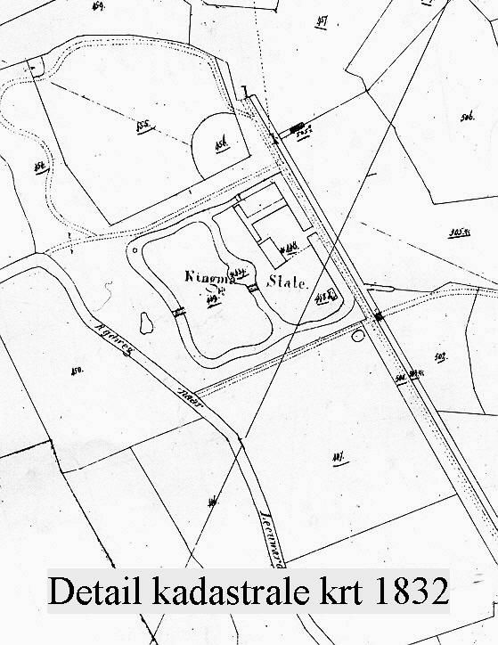 Detail van de kadastrale kaart van 1832 rond Kingma State