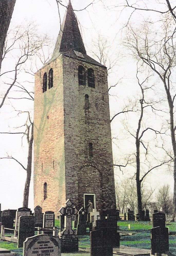 De kerktoren van Easterwierrum (Oosterwierum)